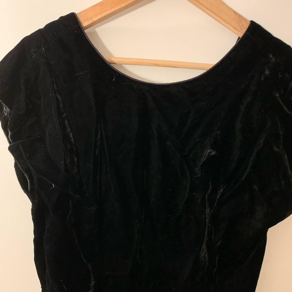 Velvet cocktail dress